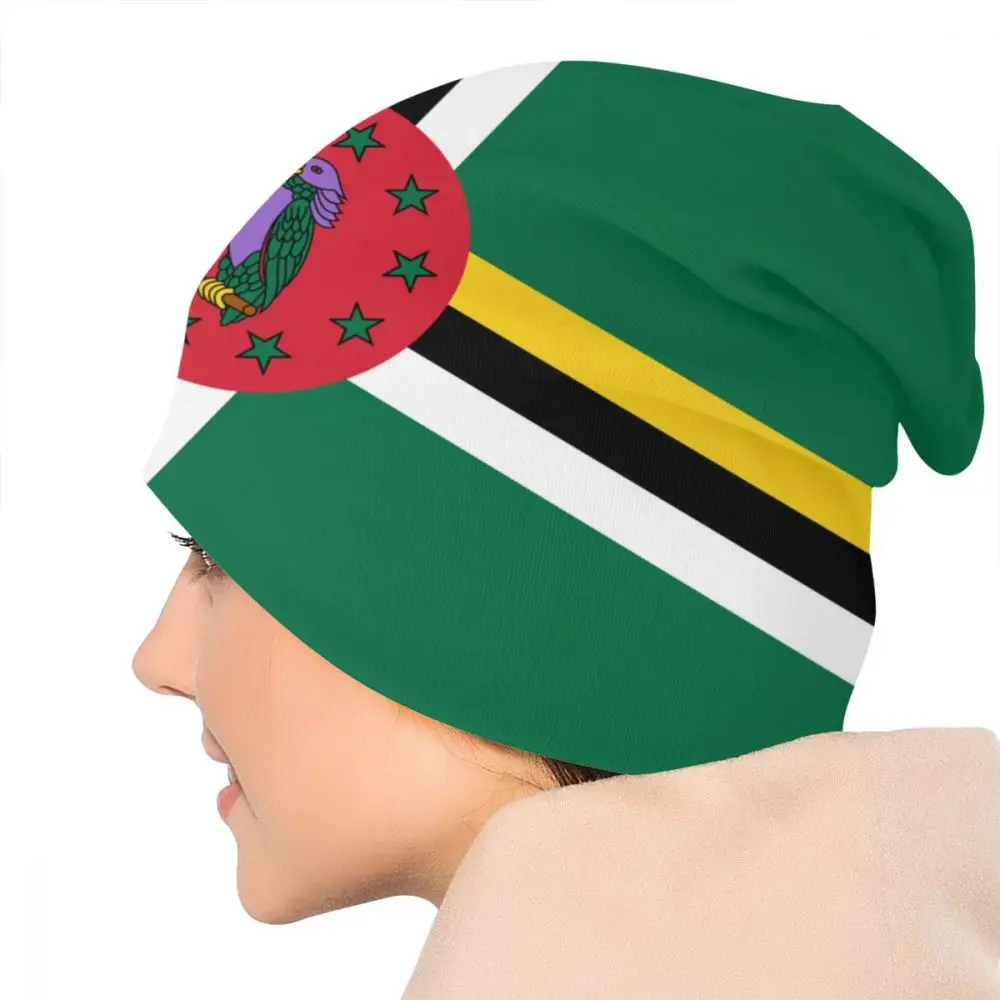 

NOISYDESIGNS 2020 Women Beanies Hat Dominica Pattern Printed Winter Warm Cap Lady Head Top Knitted Caps New Arrival