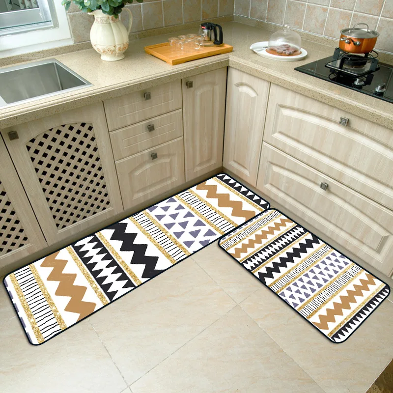 Retro Bohemian Long Kitchen Mat Bath Carpet Floor Home Entrance Doormat Absorbent Bedroom Living Room Rug Slip-resistant | Дом и сад