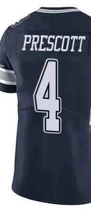 

Вышитая Американская футболка дак Прескотт Мужская Женская Мужская Детская Молодежная синяя футболка ковбойская футболка