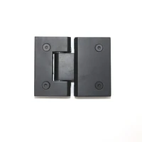 heavy duty black camber bathroom cabinet shower door hinge 180 degree frameless glass to glass stainless steel bracket hinge