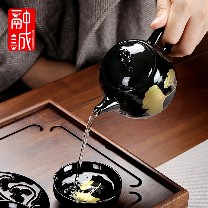 

Chinese Teapot Ceramic Decoration Samovar Green Tea Products Teapots Oolong Tea Flower Matcha Teiera Ceramica Tea Maker EH60TP