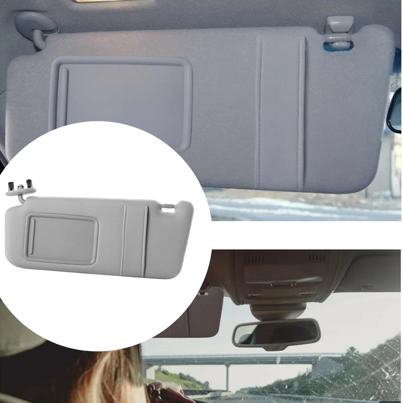

Vehicles Left Side Sun Visor 74320-06800-B0 Replacement for Toyota Camry 07-11 Gray Professional High Performance
