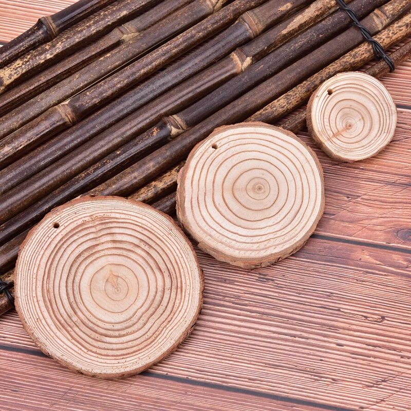 1 шт. необработанный натуральный разрез Длинная Круглая пластина деревянные