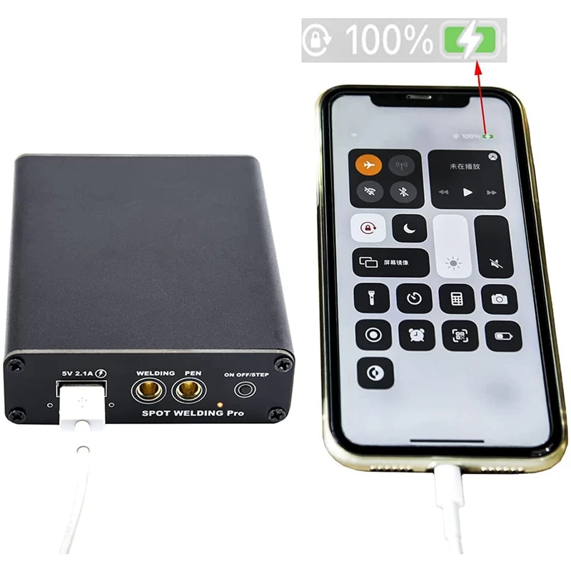 Портативный точечный сварочный аппарат с 5 зубьями регулируемый для 18650