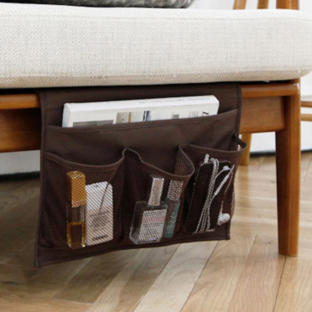 

Home Hanging Bedside Storage Organizer Table Corner Storage Holder Anti-Slip Sofa Table Cabinet Organizer Pockets Book Holder