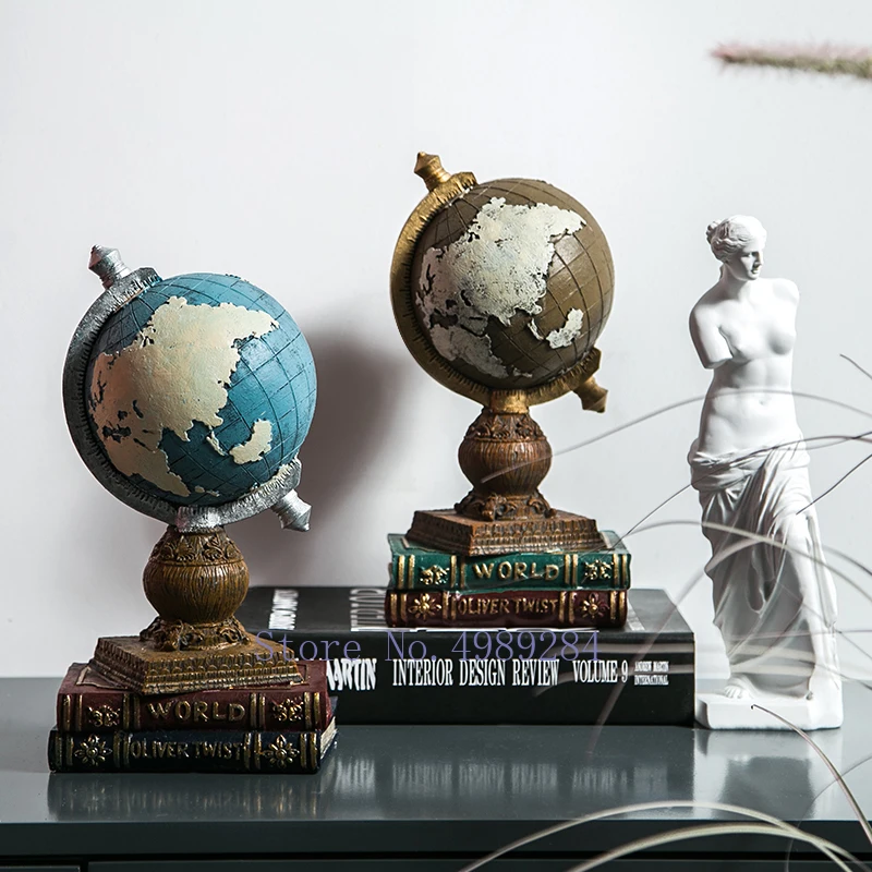 Ремесла в скандинавском стиле ретро с рисунком глобуса креативные домашние