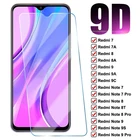 Защитное закаленное стекло 9D для Xiaomi Redmi 9 9A 9C 9T 8 8A 7 7A 10X