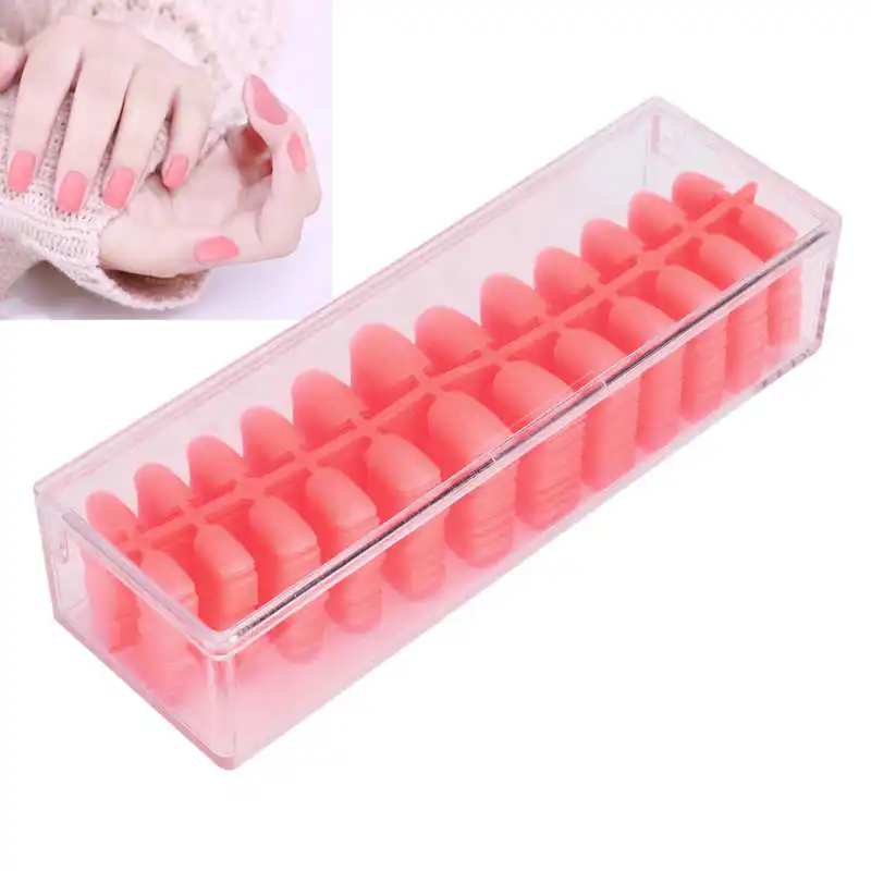 

Nail Art 504Pcs False Nail Art Tips Matte Color Artificial Full Cover Fake Nails Manicure Tips False Nails With Glue