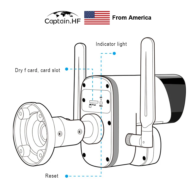 

US Captain WIFI Wireless Thermo Vision Camera Temperature Measurement Infrared Thermal Imaging Camera, Imaging Automatic Face