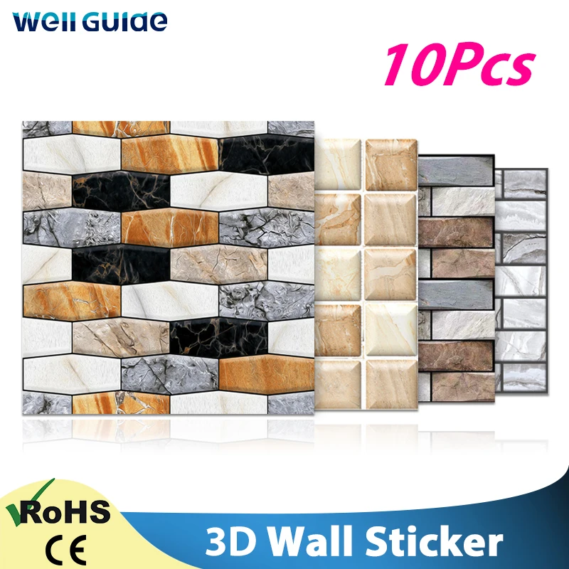 Стикер на стену DIY 3D кирпичный камень шаблон самоклеящаяся Водонепроницаемая