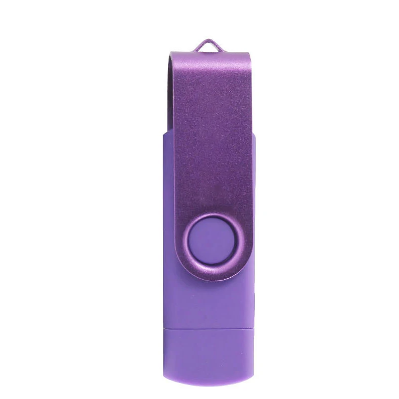 USB флеш-накопитель OTG внешний накопитель Usb карта памяти флэш-накопитель для смартфона - Цвет: Фиолетовый