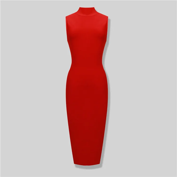 Женское вечернее Платье До Колена Бандажное платье из вискозы без рукавов цвет