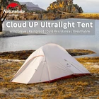 Палатка Naturehike Cloud Up, Ультралегкая двухслойная палатка для кемпинга на 1, 2, 3 человек, 20D силикагелевый материал, для пешего туризма, путешествий, пикника