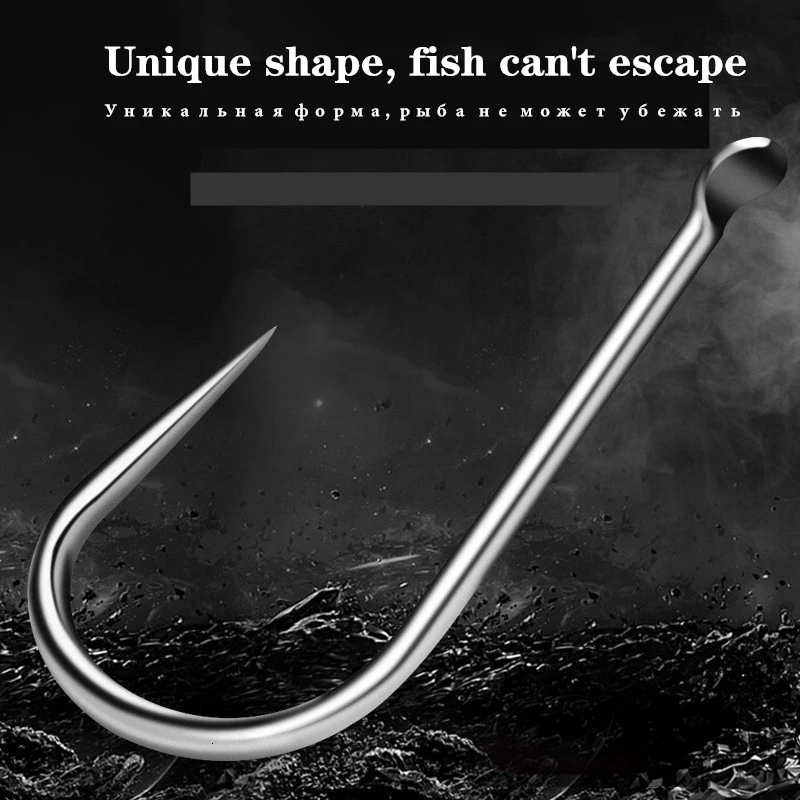 Недоступные большие рыболовные крючки 200 шт. японский титановый сплав супер