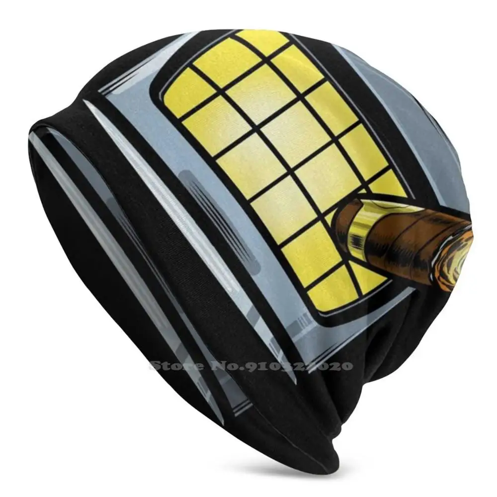 

Robot - Soft Best For Kids And Adults Knitted Beanie Hat Sports Hedging Cap Robot Smoke Smile Lips Mouth Soft New Mouth