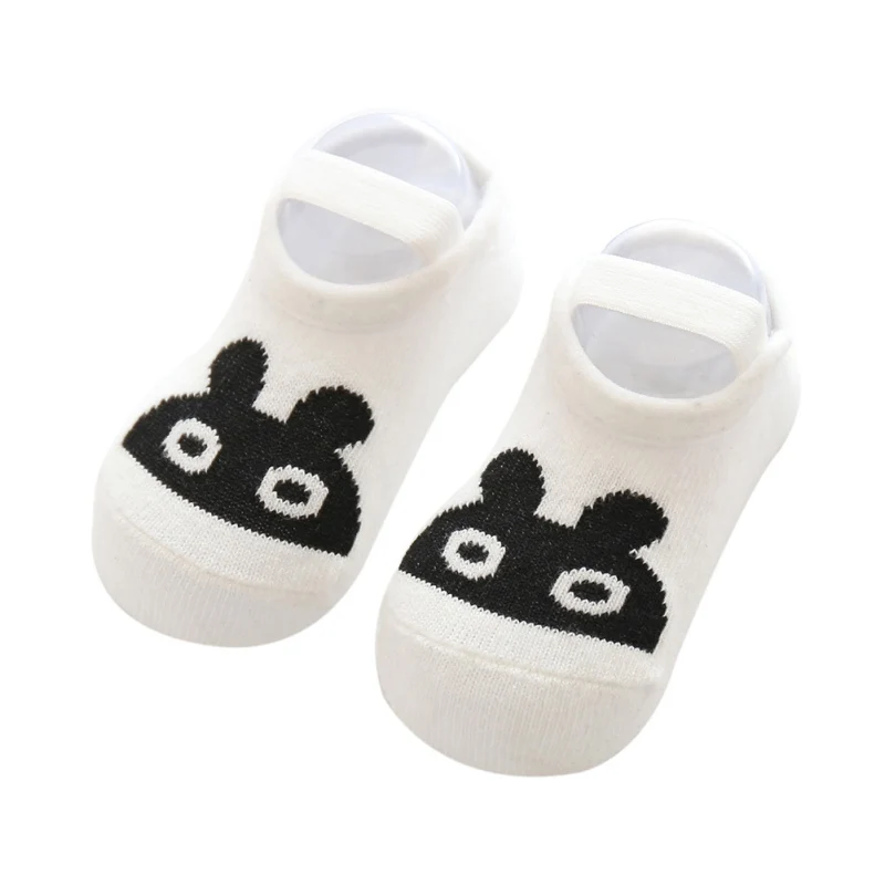 Детские носки мягкие с мультяшным принтом для новорожденных мальчиков и девочек