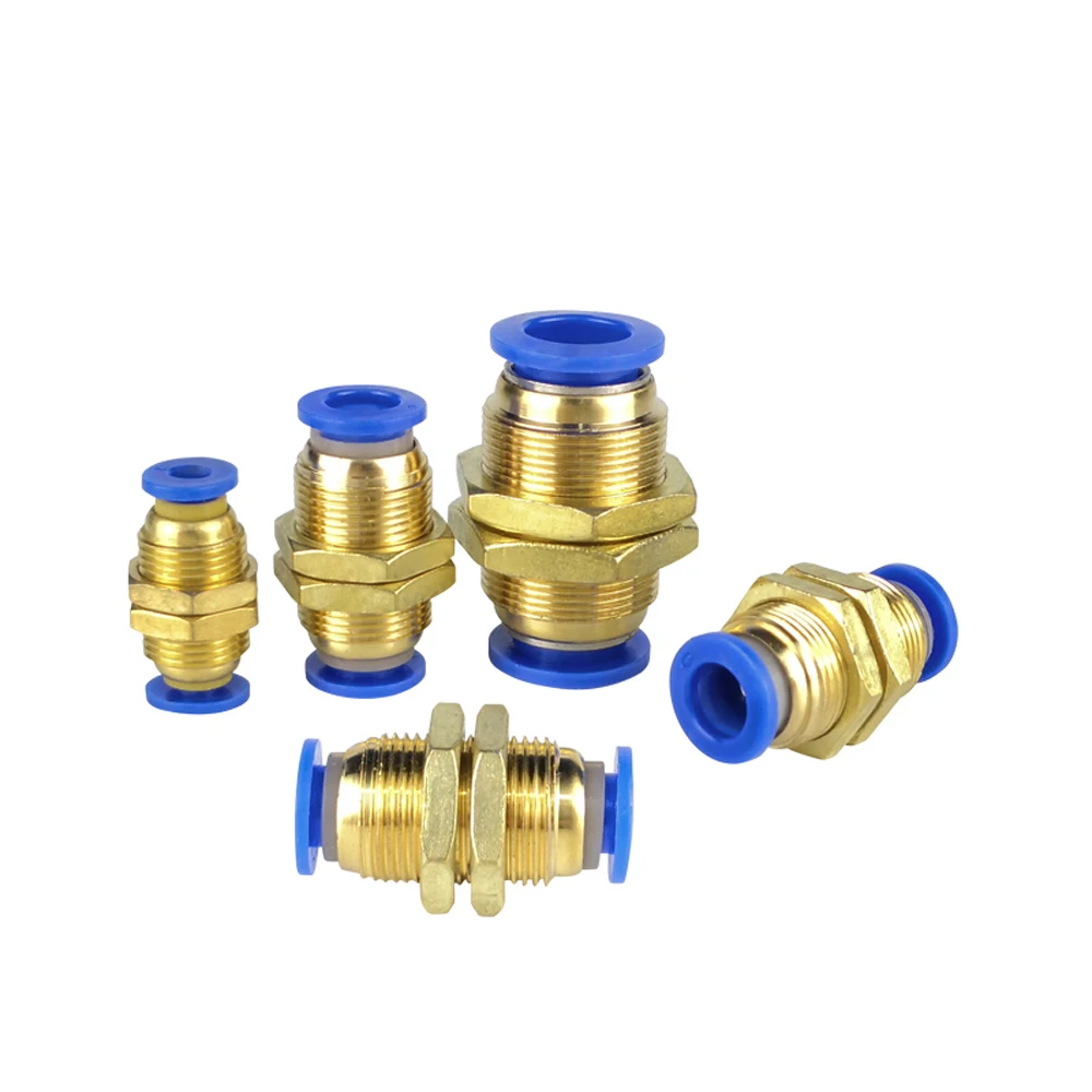 Пневматические Фитинги PM прямой Соединительный разъем перегородки 4 12 мм OD шланг