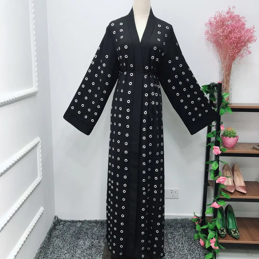 Кафтан на шнуровке длинный халат винтажная верхняя одежда Юба Исламская