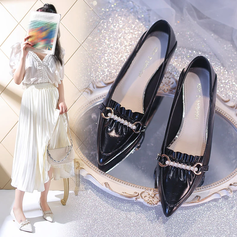 

Women's High Heels, Korean Style Fashion Pointed Toe Solid Color Shoes