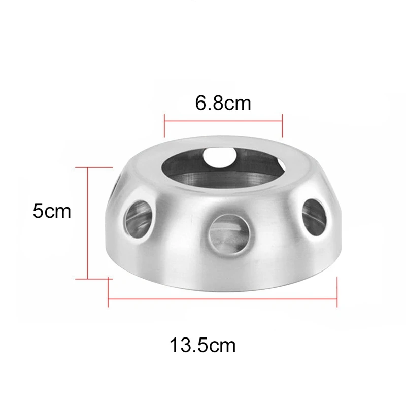 

Teaware Silver Round Stainless Steel Detachable Candle Practical Coffee Teapot Warmer Stove Heating Base Home Office Accessories