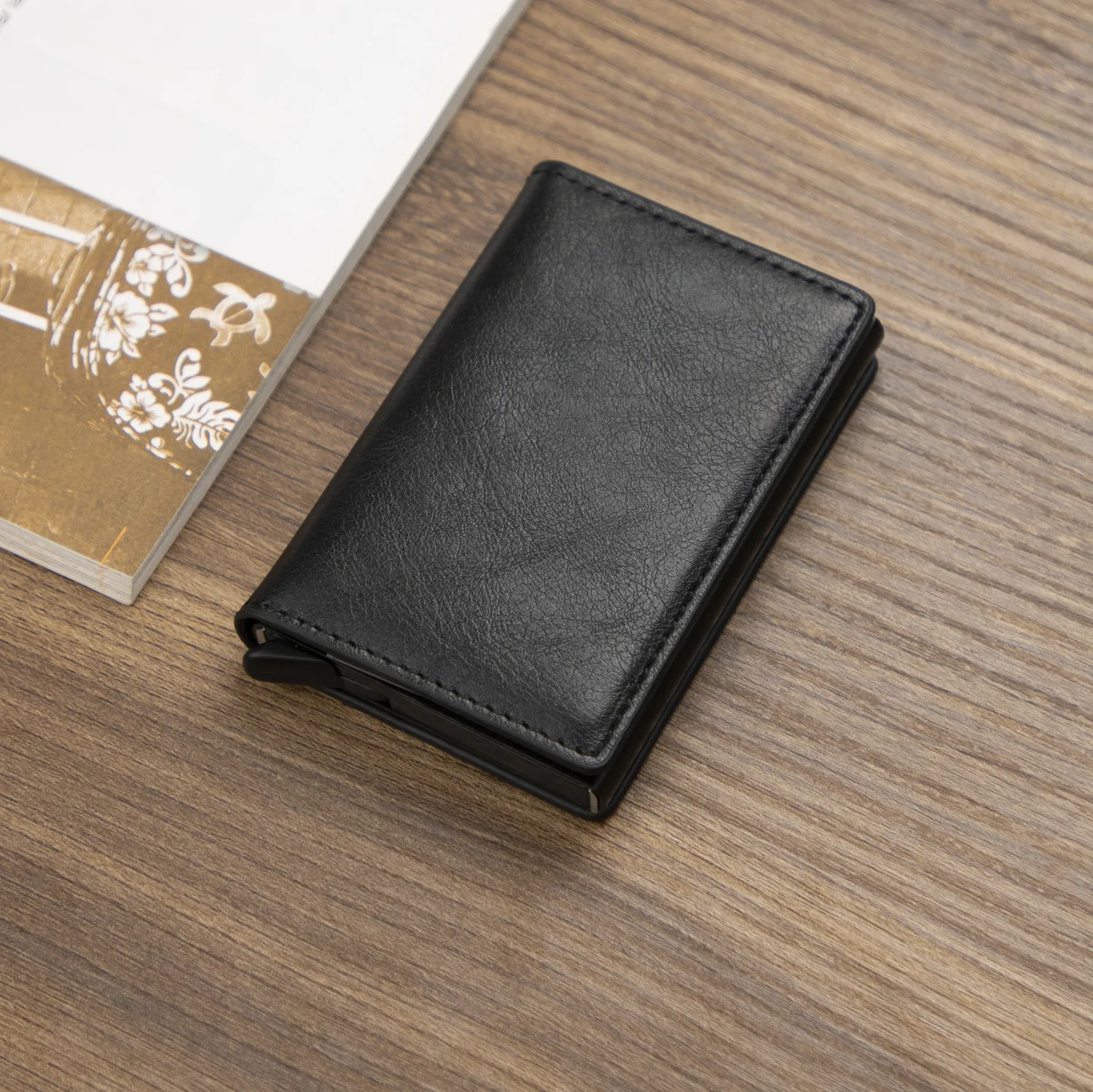 

2021 (60a) new fashion color bag, card bag, wallet, atmospheric button, zipper, men and women bag, leather