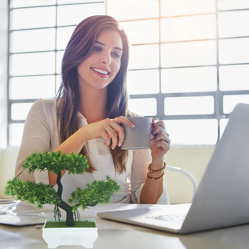 Искусственные растения бонсай сделай сам маленькое дерево горшок поддельные