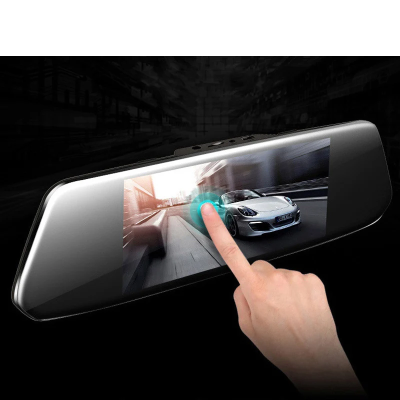 Видеорегистратор AIXZ автомобильный с камерой ночного видения сенсорным IPS