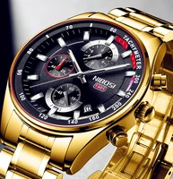 nibosi new top luxury brand stainless steel business mens watch sport waterproof date male clock 2021 watches relogio masculino