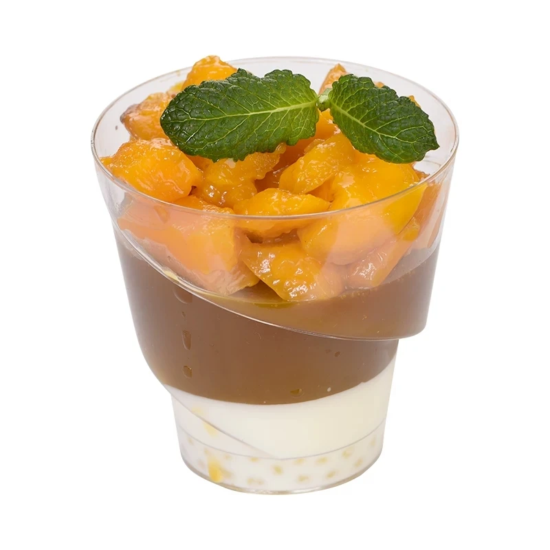 

40PCS Mousse Dessert Cup spiral Plastic Food Cup for Cake Dessert Cube Festival Wedding Decoration Cake Jelly Pudding Tiramisu
