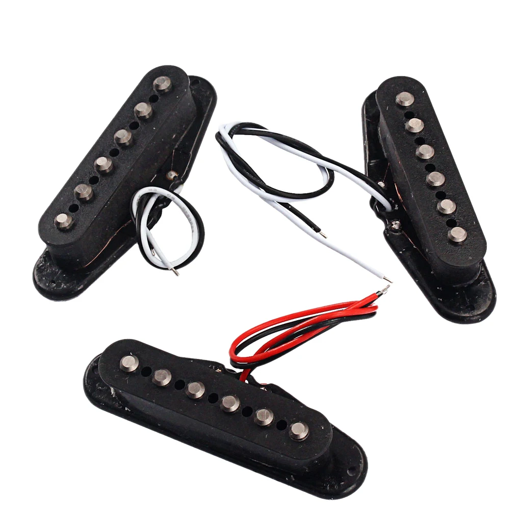 3x Alnico V Single Coil Pickup Neck/Middle/Bridge For ST Guitar Parts | Спорт и развлечения