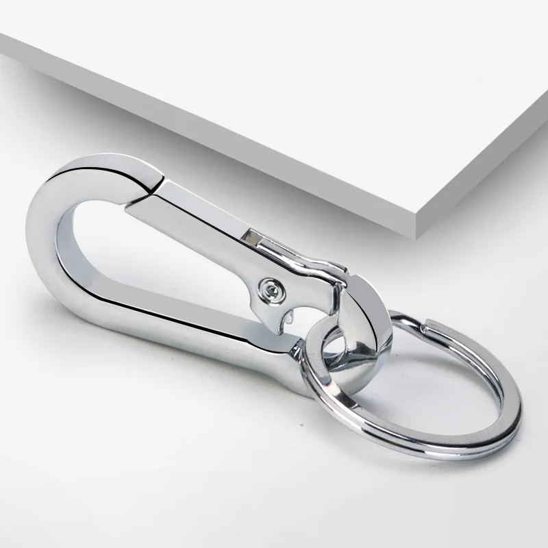 Брелок-Карабин из нержавеющей стали портативный Съемный брелок для ключей
