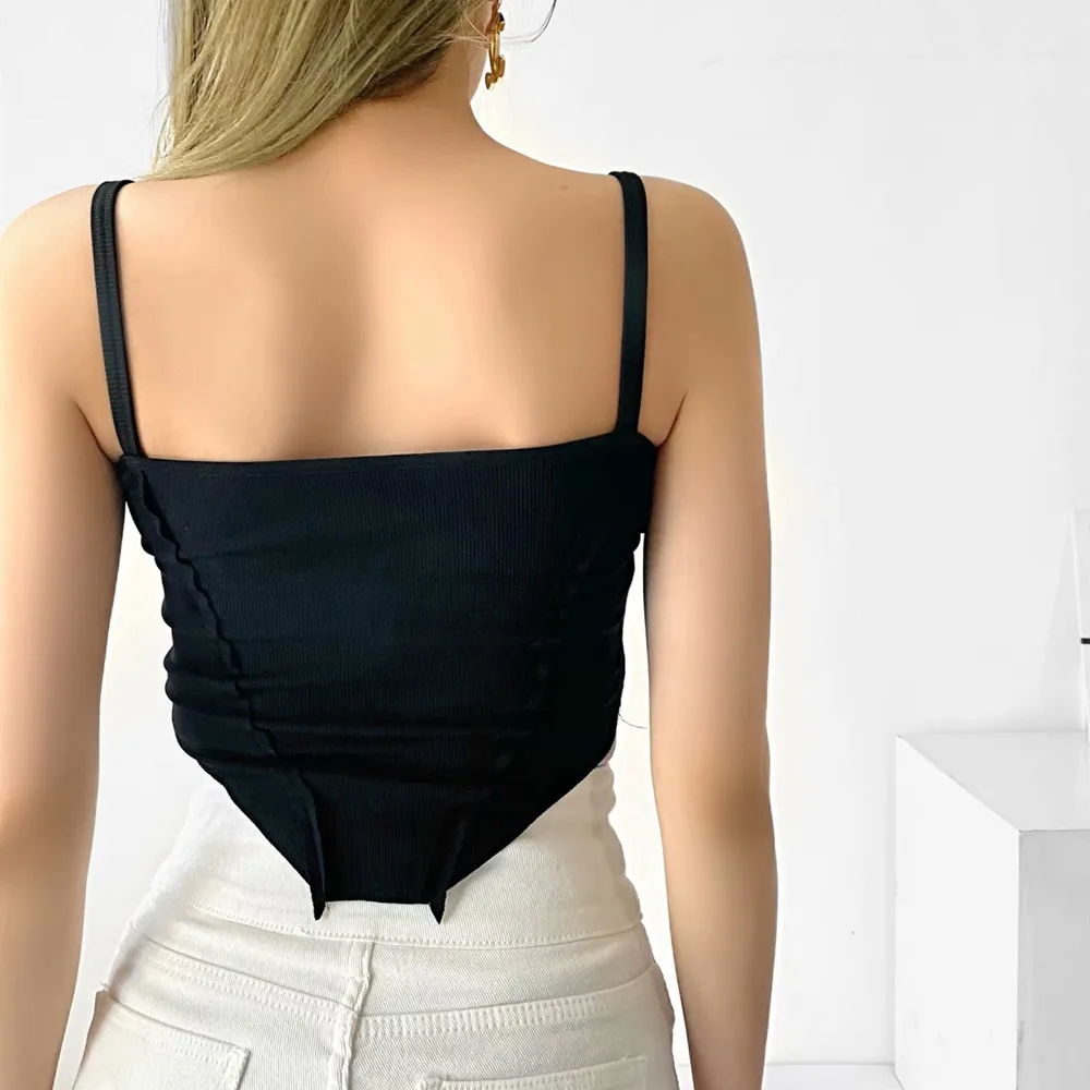 

2021 spring and summer new camisole women's strapless design sense outer wear close-fitting bottoming top
