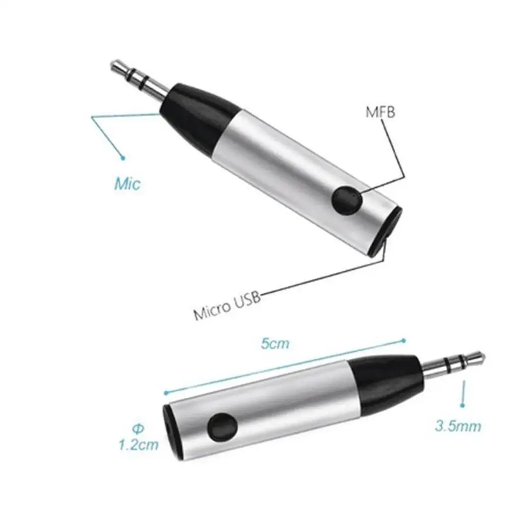 Bluetooth Receiver Car AUX 3.5mm Music Audio Handsfree Call Transmitter Auto Adapter | Автомобили и мотоциклы