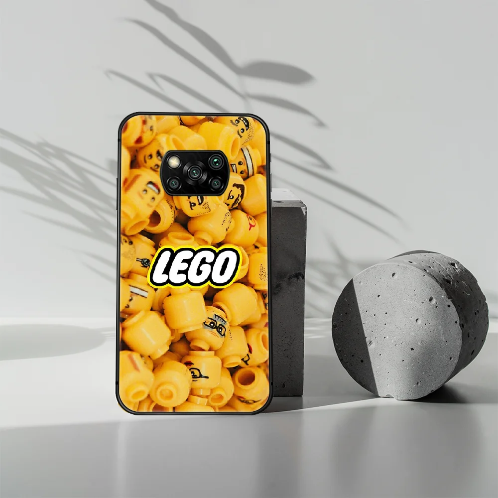

LEGOs Brand Phone case Cover Hull For Xiaomi Mi A2 A3 8 9 9T Note 10 Se Lite Pro black Back Trend Coque 3D Prime Silicone