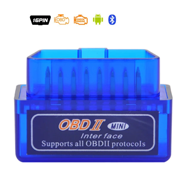 OBD 2 Супер Мини ELM327 Elm-327 Bluetooth OBD2 V2.1 считыватель кодов автоматический сканер elm 327 Тестер адаптер диагностический инструмент для Android - Цвет: OBDII