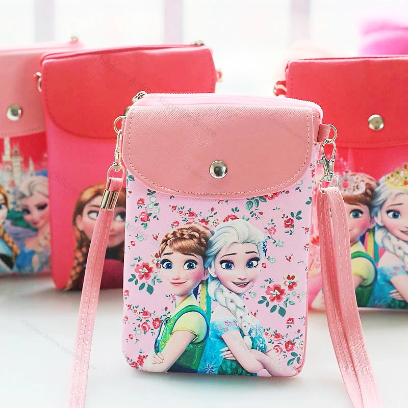 Disney Frozen 2 Elsa Anna Princess Messenger Cartoon Cute Coin Purse Bag Hot Kids Toys for Christmas New Year Gifts for Girls