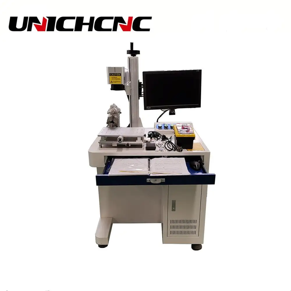 UNICHCNC MAX 20 Вт 30 волоконно лазерная маркировочная машина для гравировки металла|Фрезы по дереву| |