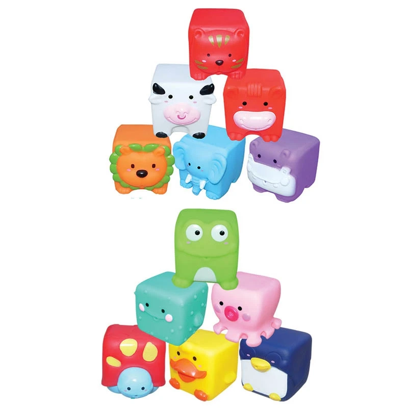 

С изображением животных и текстом, развивающие ПВХ мягкие детские строительные блоки для новорожденных, детей ясельного возраста, прорезыв...