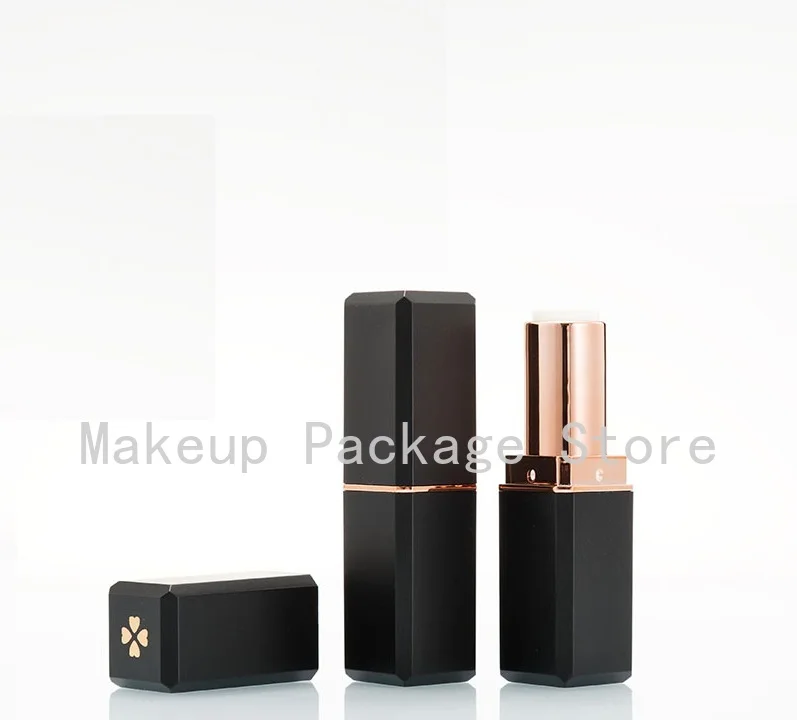 

10/30/50pcs Empt Four-leaf Clover Square Lipstick Tube 12.1mm Lip Balm Container Lipstick Shell Packaging Cosmetics Refillable