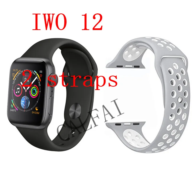 Часы 5 IWO 12 Bluetooth умные часы 1:1 умные часы 40 мм 44 мм чехол для Apple iOS Android телефон сердечного ритма PK IWO 11 - Цвет: Зеленый