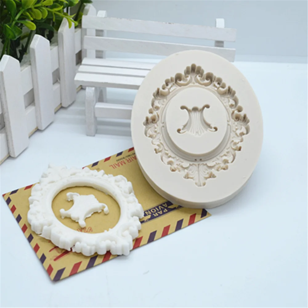 1 шт. Цветочная кружевная рамка силиконовая форма для помадки инструменты