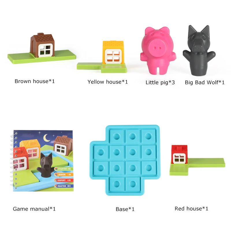 Children's Educational Toys Hide And Seek Board Game Little Pigs Logical Thinking Training Early Education | Игрушки и хобби