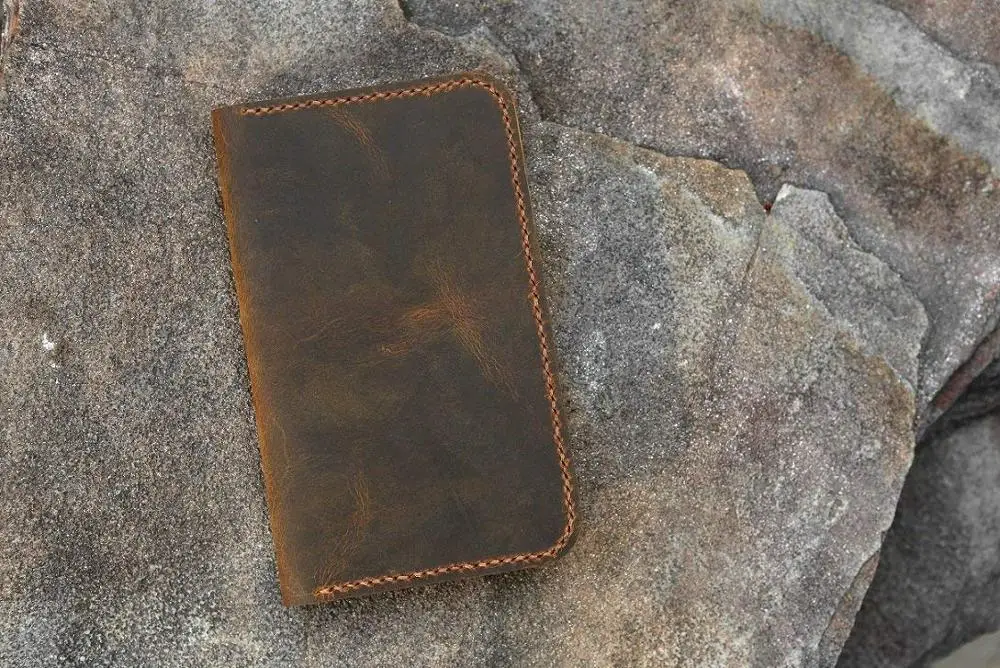 Персонализированный кожаный чехол для карманного размера блокнот