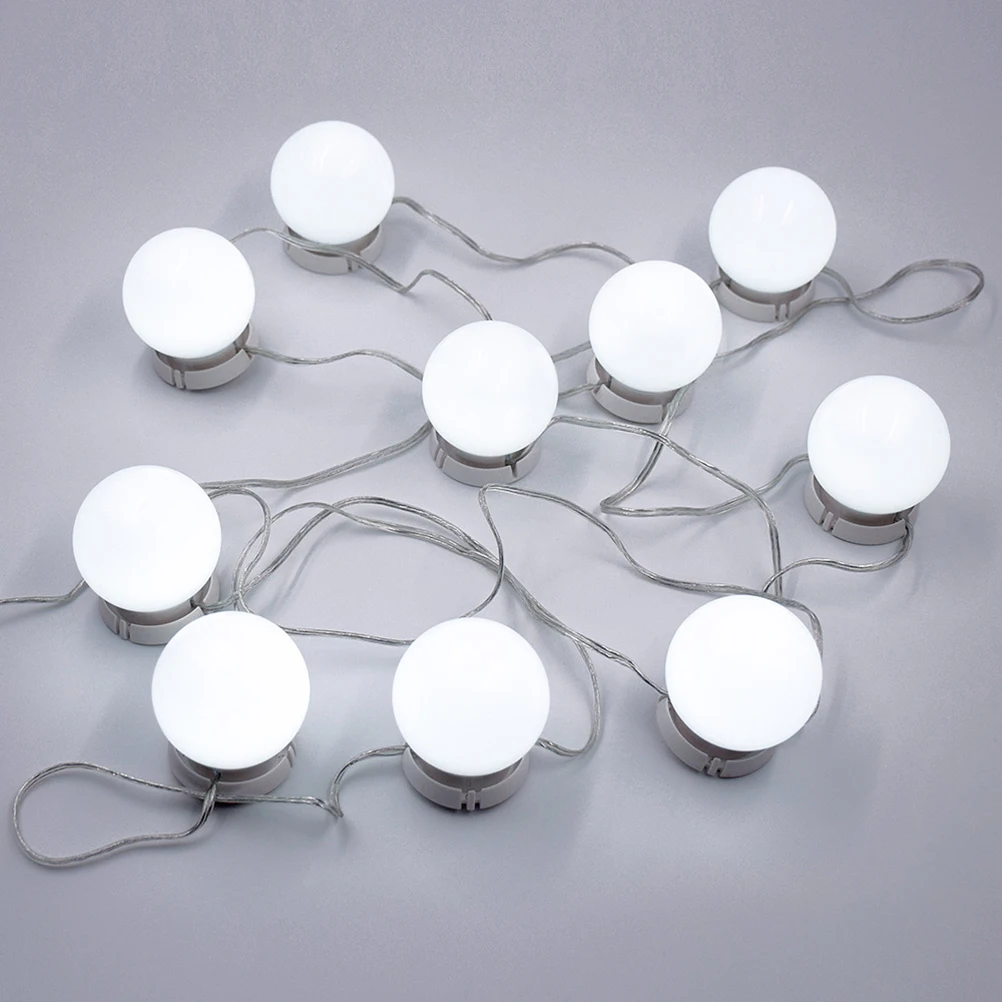 A Set of Makeup Mirror Light USB Plug Brightness Press Button Lights for Dressing Decor | Дом и сад