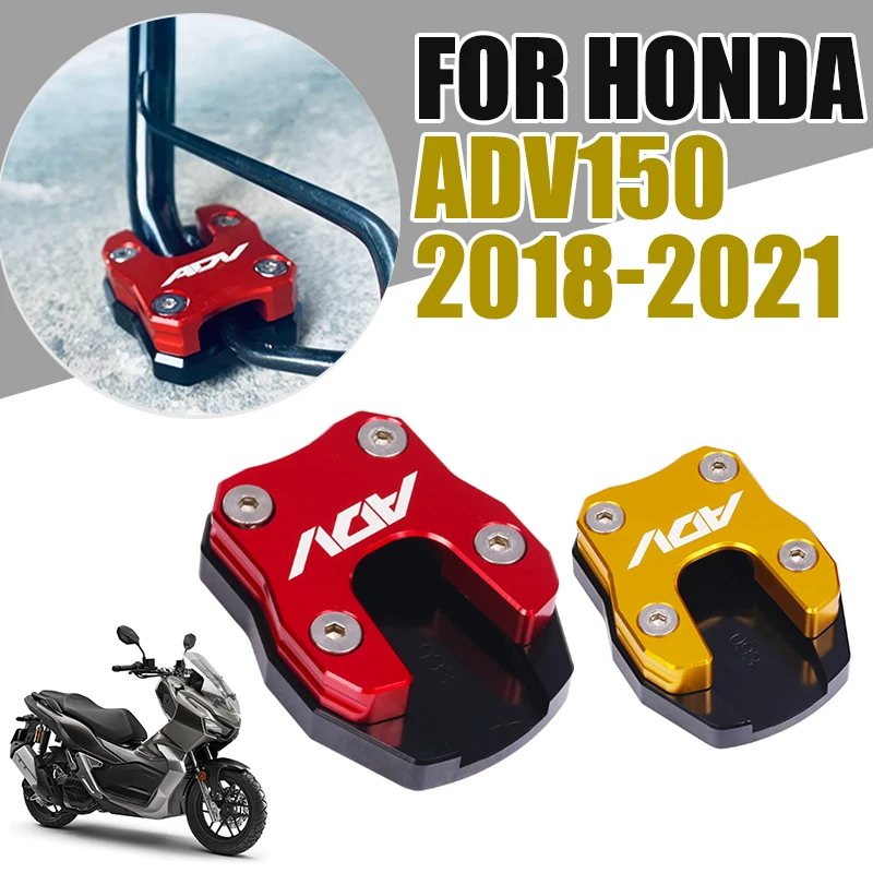 

For HONDA ADV150 ADV 150 2018 - 2021 Motorcycle Accessories Kickstand Foot Side Stand Enlarge Extension Pad Support Plate Shelf