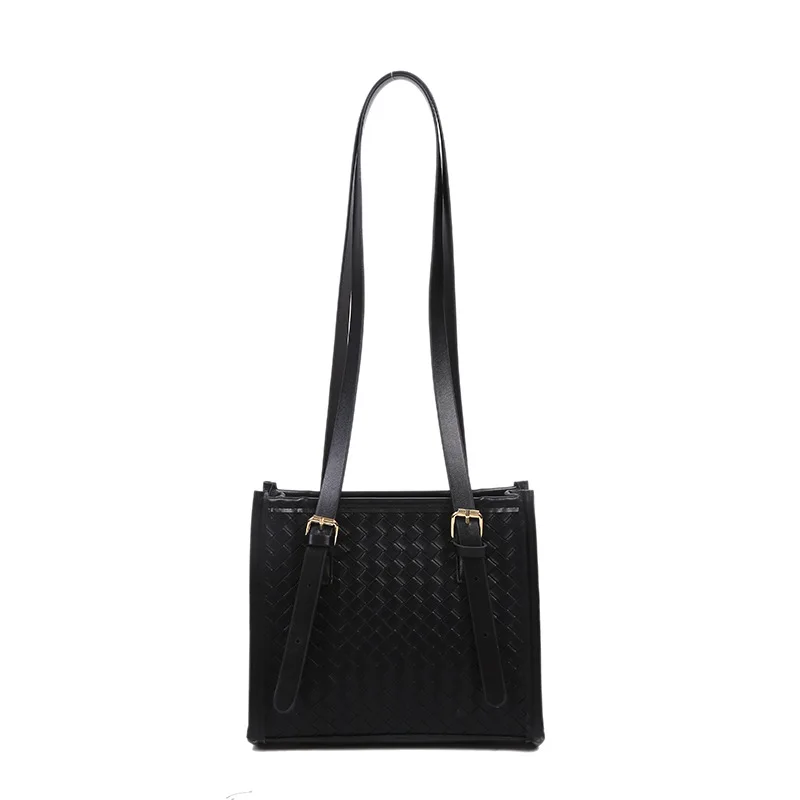 

Fashion large capacity new tide Joker shoulder armpit bag texture retro portable tote bag