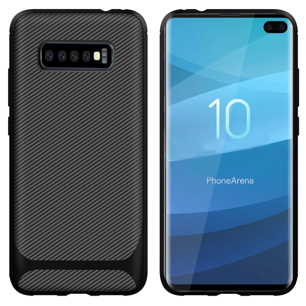 Samsung Phone Case For Galaxya A 20 30 40 50 S 60 70 11 plus s11 E Soft Silicon Cover Carbon Fiber TPU Shockproof |