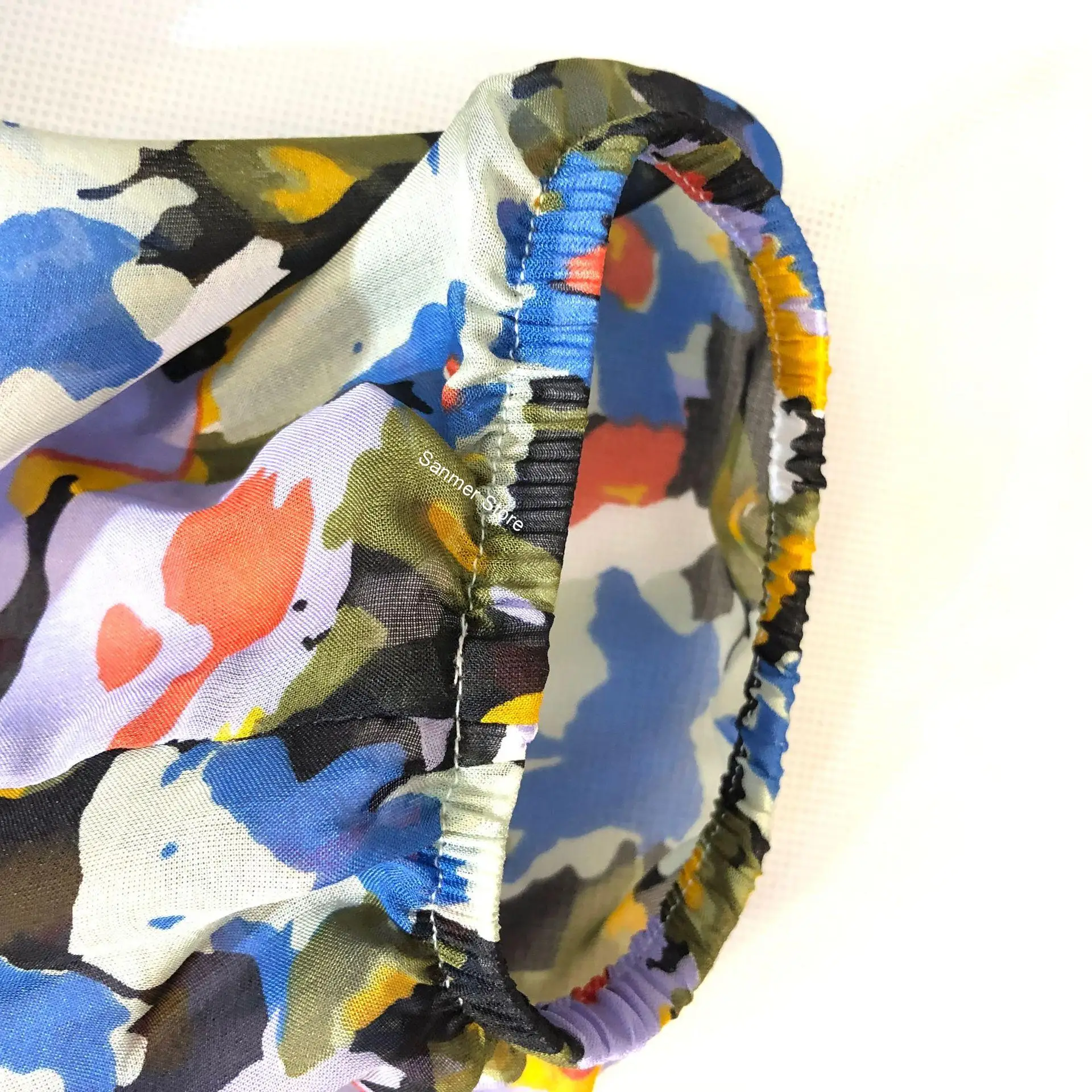 

Women V-neck Shirt Lantern Sleeve 100% Silk Printed Floral Vintage Ladies Casual Soft Blouse Female Top New