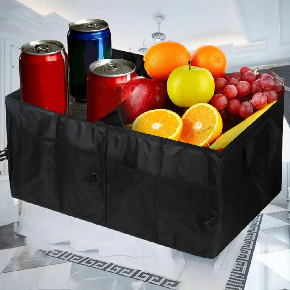 

High Quality Auto Organizer Mesh Pockets Oxford Cloth Storage Box Passenger Seat Small Car Caddy Organizer