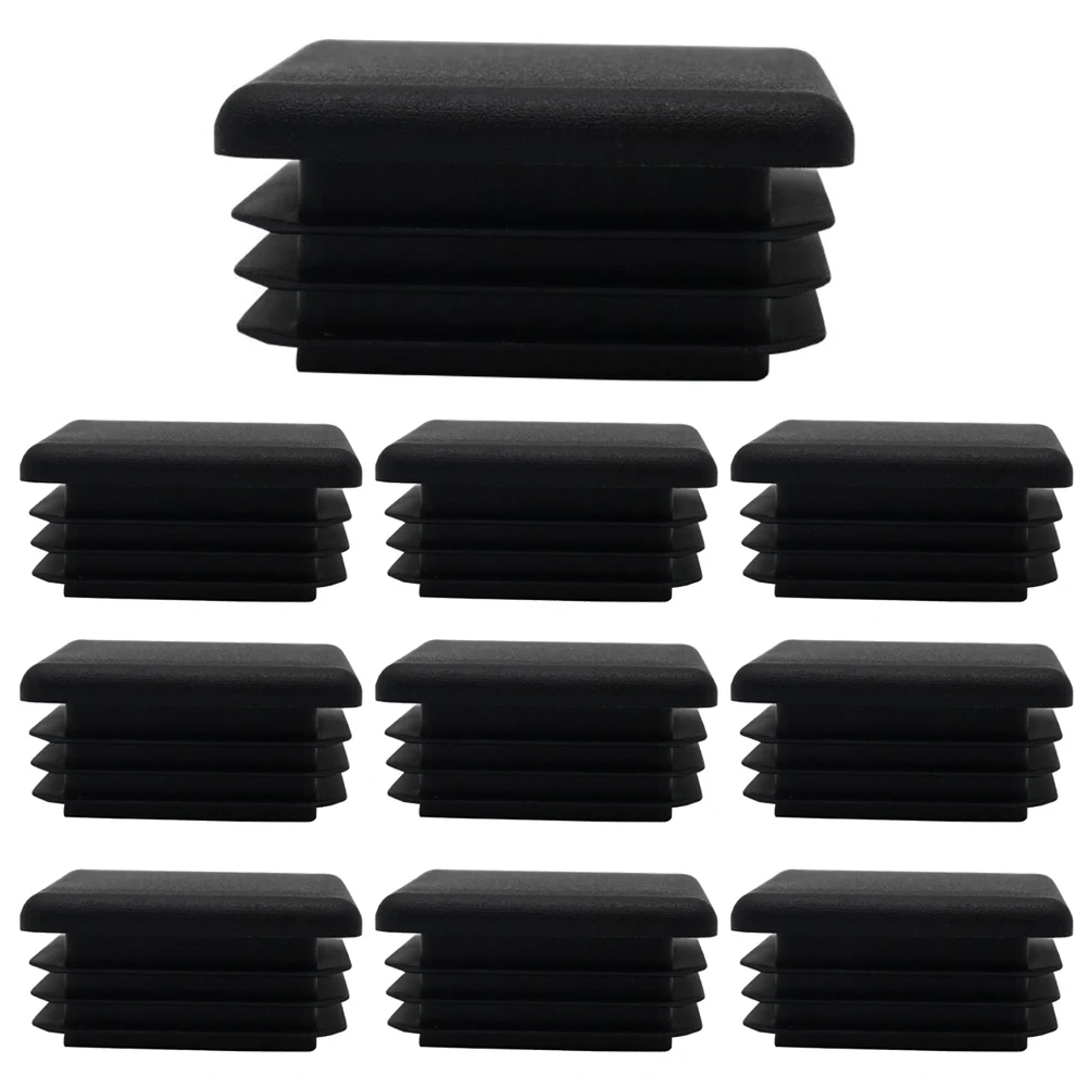 

Квадратная пластиковая пробка, трубка, наконечник, скользящий колпачок стула, 10 шт., черные пластиковые квадратные заглушки, хогвард